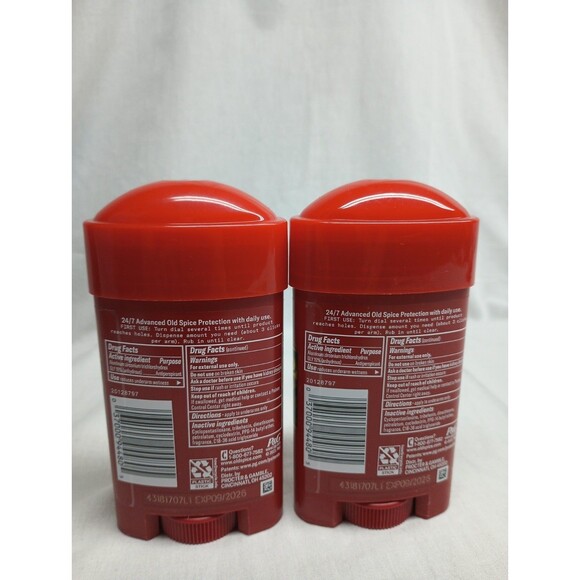 Lot Of 2- Old Spice Swagger Scent CEDARWOOD Invisible Solid Deodorant 2.6Oz - Picture 2 of 4